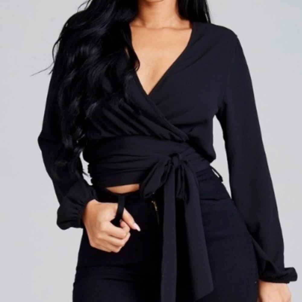 Crop Wrap Top
